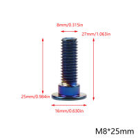 Tornillos Para Disco De Freno De Motocicleta M8 16mm 25mm 30mm Acabado En Ahumado Accesorios De Motocross Piezas Modificadas - details 3