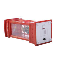1Pc Teléfono Rojo Navideño Con Luz Y Decoración De Santa Figura De Globito Navideño Temático Iluminado Para Decoración De Navidad - details 9