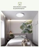 Luz De Techo LED Ultrafina 2.2CM Panel Decorativo Energía Ahorradora Sin Parpadeo 6W 9W 13W 18W 24W Para Dormitorio Habitación - details 10