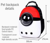 Bolsa para mascotas with 12 agujas, mochara portáthil y transpirable, mochara Escolar para Gatos y Perros, Gran capacidad, Bolsa Ligera para Gatos - details 0