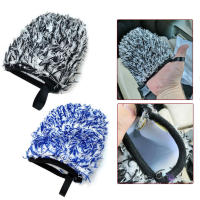 Guantes De Limpieza Para Coche SEAMETAL De Microfibra Ultra Suave Y Gruesa Para Lavar El Auto Y Limpiar El Hub Rim Negro Y Azul - details 1