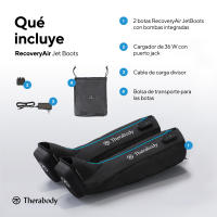 Therabody RecoveryAir JetBoots - Botas de Compresión Portátiles Inalámbricas, Acelera Recuperación Muscular y Alivia Fatiga con Sistema de Compresión Neumática Integrado, Control por App Bluetooth y Tecnología FastFlush, Ultraportables y Cómodas - details 3