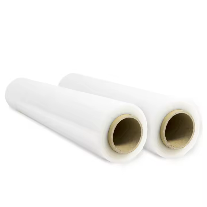 Film Transparente para Embalar, Film Transparente, Papel Film, Rollo de Plastico Protector Muebles, Cajas Mudanza, Plastico Cubretodo 50cm x 300m estirables - SIDI (2 unds, Transparente) - 1