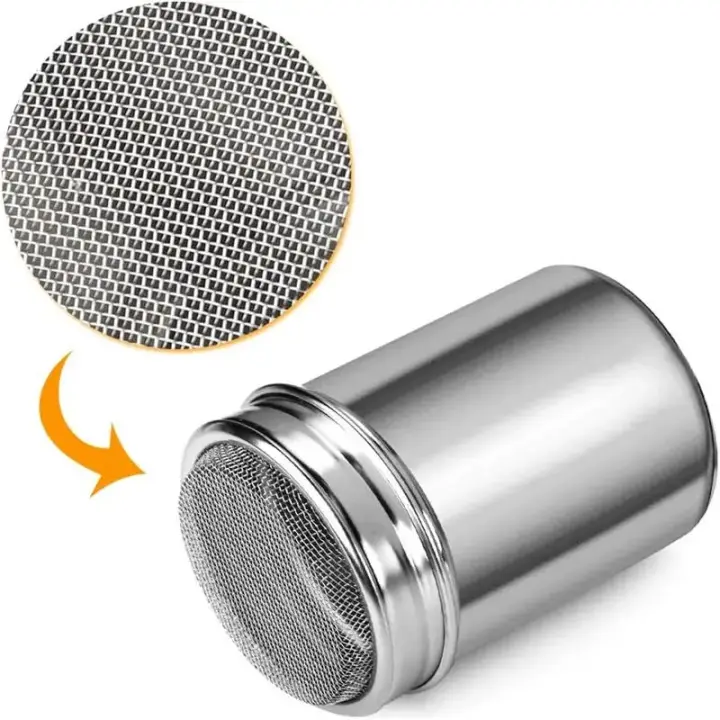 Sieve De Acero Inoxidable Para Moler Cacao Harina Azúcar Esponja Ecológico Polvo Espreading Para Barbacoa Y Cocina - 1