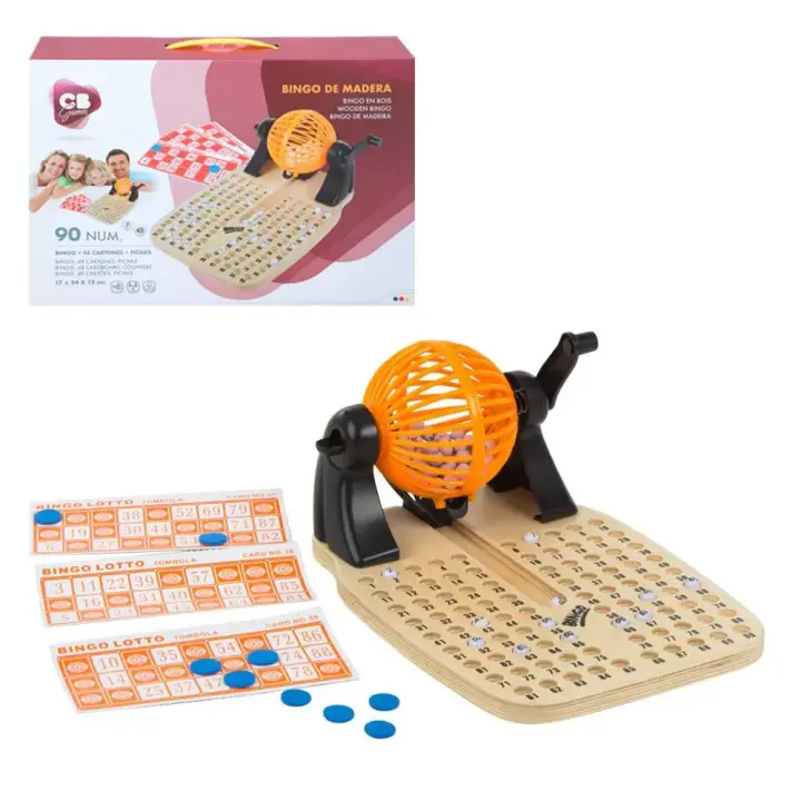 Cb Games Juego De Mesa Bingo De Madera - 1