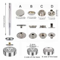 Kit De 100 Piezas De Botones De Acero Inoxidable Para Sujeción De Mochilas Y Ropa Herramientas Incluidas Para Costura En Cuero Y Tiendas - details 4