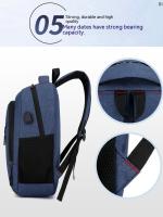 Mochila Unisex Grande De Viaje Simple Y Moda Para Estudiantes Y Computadoras Con Gran Capacidad Bolsillos Internos Y Exterior Cierre De Cremallera - details 6