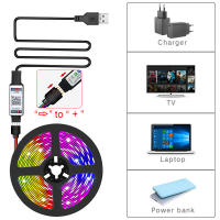 Tiras LED RGB Control Bluetooth Para TV Y Decoración De Habitaciones Y Fiestas 5V Tape LED Para Luz Trasera De TV Y Decoración De Habitaciones - details 6