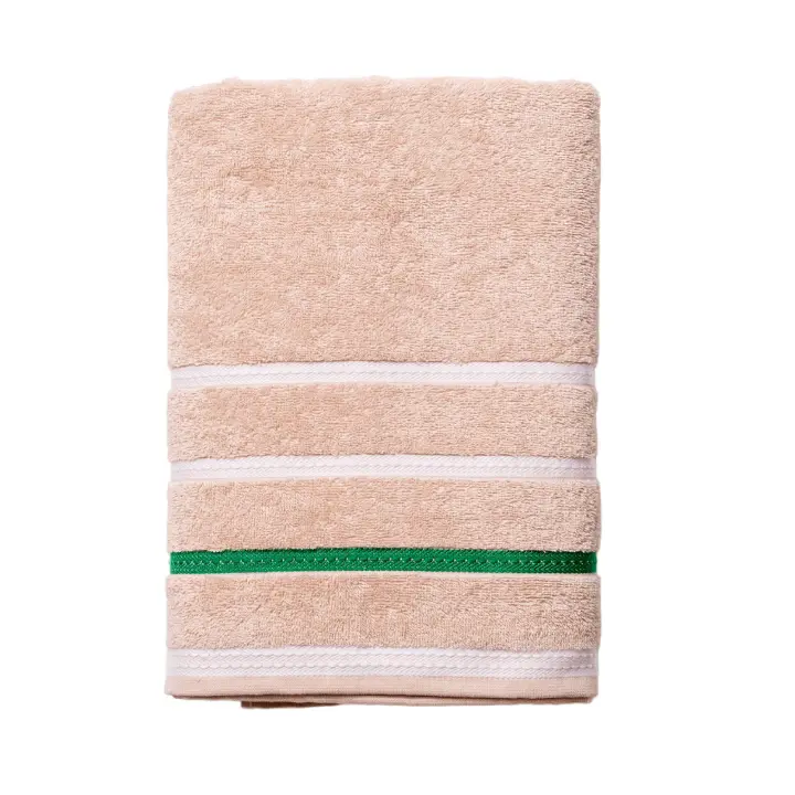 Casa Benetton - Toalla de Baño 70x140cm 450GMS 100% Algodón Beige - Suave y Absorbente - Alta Calidad - 1