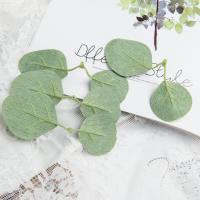 50Pcs Hojas De Rosas Y Eucalipto De Seda Para Decoración De Boda Navidad Y Regalos DIY Arreglo Floral Artificial Verde Para El Hogar - details 15