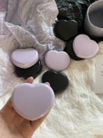 Caja De Lentes De Contacto Corazón Negro Morado Para Ojos De Color Kit De Herramientas Almacenamiento Y Cuidado Del Contenedor Con Espejo Y Aparato De Apariencia Unisex - details 5