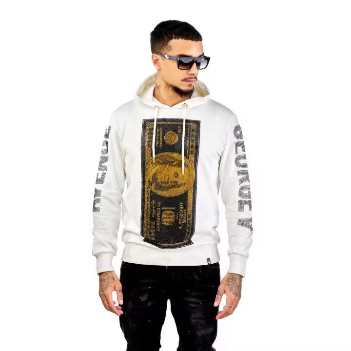 GEORGE-V Sudadera con Capucha GV-2082 White.. - 1