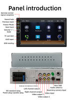 Juguete De Coche BQCC 1Din 7 Pulgadas Pantalla Táctil IPS Con Cableado Carplay Android Auto Luz LED De 7 Colores Mirrorlink TF FM USB Multimedial Radio Para Vehículo Universal - details 14