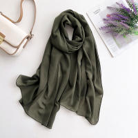 Pañuelo De Mujer IROJEFF De Seda Poliéster 2025 Hijab De Lino Premium Maxi Wrap Estilo Elegante Color Sólido Protección Solar - details 20