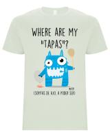 Camiseta Manga Corta Unisex Algodón Dibujo Tapas León Temática Regalo Confecciones J. García - details 2