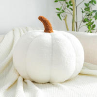 Cojín De Tofú De Algodón Suave Y Suave En Forma De Calabaza 3D Para Decoración De Halloween Cojín Para Sofá Y Dormitorio Estilo Otoño - details 2