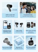 T10 ANC Auriculares Inalámbricos Bluetooth 5.3 TWS Con Cancelación De Ruido ENC Llamadas HD Bajo Latencia Transparencia Personalizada APP - details 1