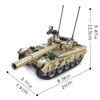 Bloques De Construcción De Tanque VT-4 Principal 432PCS Con Figuras De Soldado Y Armas Para Juego De Ciudad Y Policía Para Niños De 6 a 12 Años - details 3
