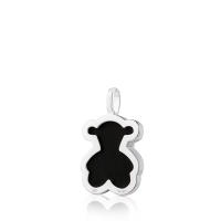 Colgante de oso de piedra preciosa natural de plata esterlina S925, accesorio de collar de bricolaje de lujo que combina con todo - details 30