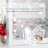 KingnetStore - Vinilo Película Lámina Cristal para Ventanas Privacidad y Protección de Rayo UV Vinilos para Cristales Vidrio Opaco, Estático Anti UV, Autoadhesivo Decorativo para Puertas Cristal Baño Cocina Oficina, Electrostático Reutilizable Guijarro - details 1