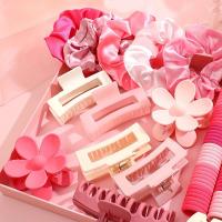 Accesorios De Pelo Fashion Dopamine Para Mujer Set De 53-163 Piezas Círculos Elásticos Coloridos Con Flores Regalo Para Fiestas Diarias - details 5