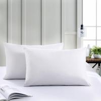 2Pcs Fundas Para Almohada Blancas Puras Suaves De Poliéster Impermeables 50x70cm Textil De Hilo 100TC Estilo Jacquard Para Hogar Y Hotel - details 0