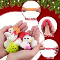 Juguete Mochi Squishies De Navidad 20 Piezas San Nicolás Y Muñeco De Nieve Juguetes De Alivio Del Estrés Para Niños Regalo De Navidad Para Clase - details 1