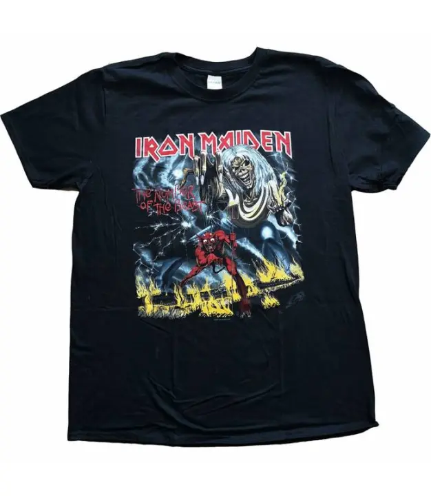 Iron Maiden Tee Number Of The Beast Camiseta Licencia Oficial IMTEE05MB - 1