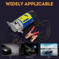 Bomba de transferencia de aceite portátil de 12 V/24 V, 1-4 L/min, extractor de fluidos, bomba de combustible eléctrica, sifón para coches, barcos y motores - details 2
