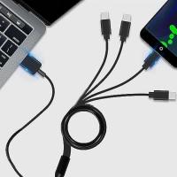 Cable USB C 6 En 1 Multiusos Para iPhone 15 Android Samsung Tablet Y Dispositivo TypeC Cargador De Alta Eficiencia PVC 3A - details 6