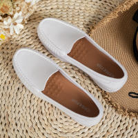 Zapatos De Enfermera Para Mujer Cómodos Con Suela Suave Transpirable Antideslizante Plataforma Delgada Trabajo Color Blanco - details 1