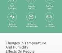 Xiaomi DUKA Atuman Estación Meteorológica Digital LCD Medidor De Temperatura Y Humedad Con Reloj Para Interior Hogar - details 2