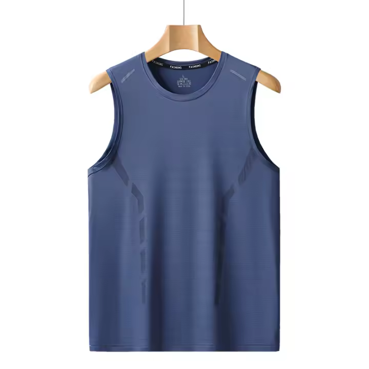 Camiseta Deportiva Sin Mangas YJKVUR Para Hombres Secado Rápido Verano Algodón Transpirable Ligero Talla Grande Camiseta Deporte Baloncesto Gimnasio - 1