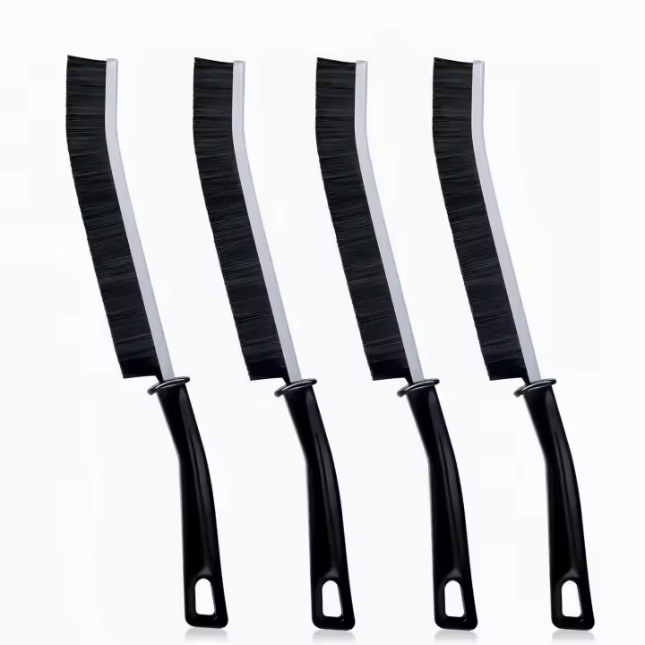 cepillos de limpieza de grietas, cepillo de limpieza de huecos, cepillo de limpieza fino, herramienta de limpieza de grietas, para el hogar, cocina, baño y ranura de ventana - 1