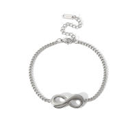 Encanto Collar de 8 caracteres con amor ilimitado pulsera pendientes para mujeres amor infinito Simple conjunto de joyería significativa regalos , estilo fresco de acero de titanio para mujer, conjunto de accesorios simples y versátil, superventas - details 3