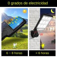 Lámpara De Seguridad Solar Exterior Con Sensor De Movimiento LED Impermeable 3 Modos De Iluminación Para Jardín Patio - details 1