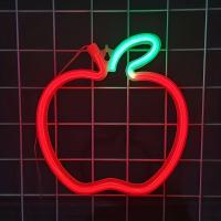 Luces Neón LED De Apple Para Pared Alimentadas Por USB/batería Decorativas Para Navidad Fiestas Bares Y Hogares Lámpara Moderna Sin Regulación De Brillo - details 5
