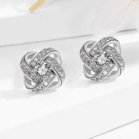 Pendientes de Plata de Ley 925, para Mujer, Sencillos, Regalos originales para Mujer,el mejor regalo para mamá. - details 2