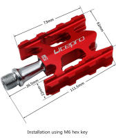 Pedal De Bicicleta Litepro Ultra Ligero De Aluminio Para MTB BMX Rueda De Carreras Universal Antideslizante Ajuste Brompton Faltrad - details 2
