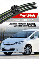 LimpiaParabrisas Antiglacial Para Toyota Wish AE10 AE20 2003-2017 Pares De LimpiaParabrisas De Goma Natural Accesorios Para Ventanas Delanteras - details 0