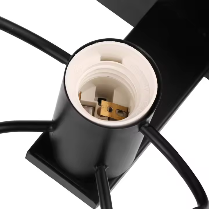 Creative Beautiful Retro Industrial Low Wall Lamp Black Metal E27 Wall Lamp (Skateboard) - 1