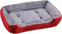 Cama para Perros Pequeños, lavable, adecuada para que las mascotas dueman, Con Funda lavable y extraíble, Cálida, Con Borde ancho, Sofá Cama para Perros Pequeños, color Rojo - details 3