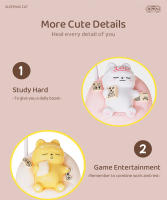 Lámpara De Noche De Gato Lindo Recargable En Silicona Cartoon Decoración De Habitación Para Niños Regalo De Cumpleaños Iluminación Suave Forma Animal LED - details 6