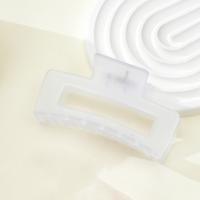 Pinza Para El Cabello De Plástico Mate De Color Puro Tendencia Para Mujeres Accesorios De Pelo Clips Rectangulares Pastel Grandes - details 11