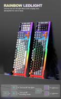RAIKU T26 Teclado Y Ratón Gaming Con Iluminación De Tres Niveles Mecanismo De Teclas Toque Wired Para Desktop Laptop Tablet - details 4