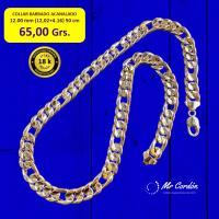 Gran Collar 3x1 TC Acanalado ( novedad ) 12 mm 60 cm Oro 18 Kilates con Certificado de Calidad - details 0