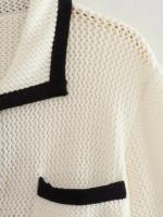 Conjunto De Verano Para Mujer: Falda Larga De Playa Y Chaqueta Tejida Elegante Y Bohemia Estilo Casual Striped Holiday Dos Piezas Beachwear - details 14