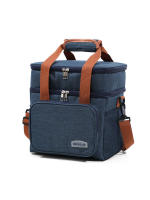 Bolsa De Almuerzo Aislada Doble Capa De Gran Capacidad Para Picnics Actividades Al Aire Libre Y Almacenamiento Diario Organizador Tote De Refrigero - details 7