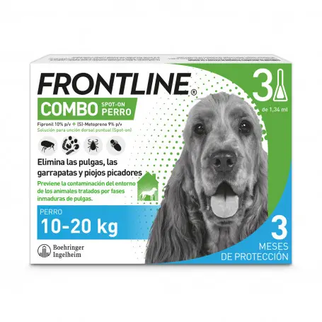 Pipetas para perros de tamaño mediano 10 - 20 kg 3 pip - 1