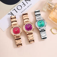 Reloj De Moda Para Mujer 2025 Marca De Lujo Negocios Luminoso Impermeable Cuadrado Calendario Reloj De Pulsera De Cuarzo Para Damas Acero Inoxidable Resistente Al Agua Con Manos Luminosas - details 3